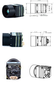 7inch 10inch FPV Racing Drone Camera chụp ảnh nhiệt 256*192 9.7mm Độ phân giải tầm nhìn ban đêm Camera hồng ngoại CVBS đầu ra - Product Image 4