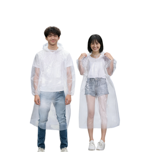 Poncho Impermeabile Antipioggia con Logo Personalizzato Poncho Antipioggia Monouso per Adulti - Product Image 1