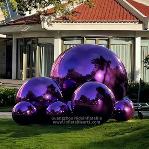 Globo Hinchable Reflejante de PVC para Bodas Publicitarias, Decoración Navideña Impermeable CE/ Tamaño Personalizable, Tipo Espejo Resistente al <span class=keywords><strong>Sol</strong></span> - Product Image 1