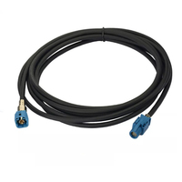 Adaptateur de câble automobile Fakra HSD LVDS YRL-fakra Luckyconnectors Dacar535, connecteur femelle à sertir 4 cœurs pour montage sur câble