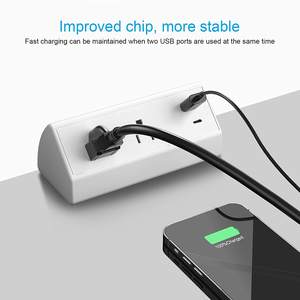 Regleta de Enchufes con Montaje de Abrazadera Tipo EE. UU. con Carga Rápida USB-C PD |   2 Tomas de Corriente y Abrazadera de Escritorio Extraíble para Oficina/Hogar - Product Image 5