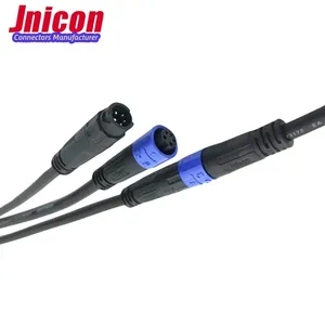 Jnicon Group M12 connecteurs de câblage à verrouillage rapide ip68 connecteur rapide raccords d'eau connecteurs pour la lumière de croissance