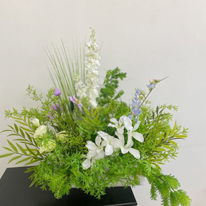 Flores artificiales de loto de plástico-Decoración realista para el hogar y la boda con ramas largas para el regreso a la escuela Año Nuevo chino Navidad - Product Image 3