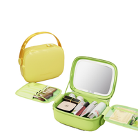 Vente en gros Trousse de maquillage étanche en EVA avec miroir Trousse de maquillage à fermeture éclair au design original