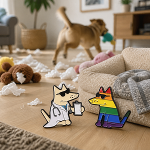 Broche en émail <span class=keywords><strong>et</strong></span> métal pour revers, motif Club Canin Adorable, thèmes Docteur, Cowboy, Rosie, Café, Fierté, <span class=keywords><strong>Berger</strong></span> <span class=keywords><strong>Allemand</strong></span>, Badge Animalier, Cadeau, Vente en gros - Product Image 3