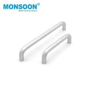 Herrajes para Muebles, Tiradores para Armarios de Cocina, Tiradores de Perfil de Aluminio Plateado con Doble Orificio, Tiradores en Forma de T para Cocina - Product Image 1