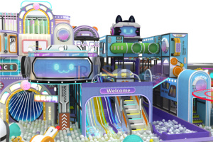 Conjunto de Equipos de Diversión para Niños, Parque de Atracciones Completo, Castillo Inflable, Área de Juegos Interior para Niños, Uso Comercial - Product Image 6