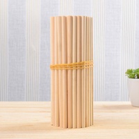 Palitos Redondos de Bambú para Helados, Palitos Naturales para Manualidades, Proyectos Escolares y Uso en la Cocina, Grado Alimenticio