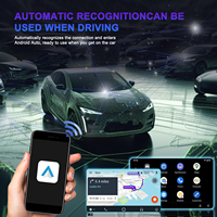 Boîtier AI Podofo CarPlay Android Auto, adaptateur USB, dongle Plug & Play avec WiFi, assistant vocal BT, garantie 1 an, filaire vers sans fil