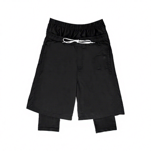 Shorts de sport Halal de haute qualité pour la course et l'entraînement, taille élastique, respirants, séchage rapide, poches, décontractés, en polyester, longueur genou - Product Image 1