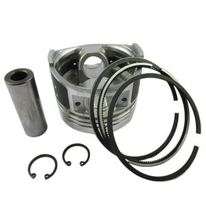 Ensemble piston authentique 188F fabriqué en usine pour générateurs diesel refroidis par air, motoculteurs, avec anneaux de retenue et goupilles - Product Image 2