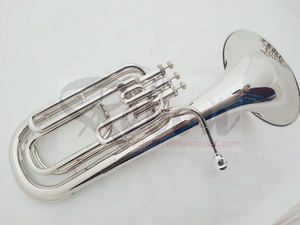 Weifang Rebon <span class=keywords><strong>Tuba</strong></span> Baritono in Si♭ in Alpacca con Custodia Morbida - Product Image 3