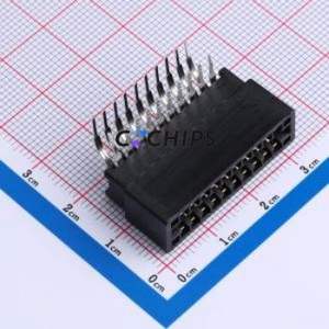 ER20BGFBK Gold Finger <b>Connector</b> Bent Lead Through Hole,P=2.54mm <b>Connector</b> EDGE SLOT 2.54mm 20P Right Angle Insert - Product Image 1