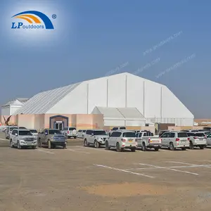 خيمة رياضية تقنية خارجية بهيكل ألومنيوم قوي 25 متر خيمة سقف مضلع كبيرة لملعب رياضي خارجي