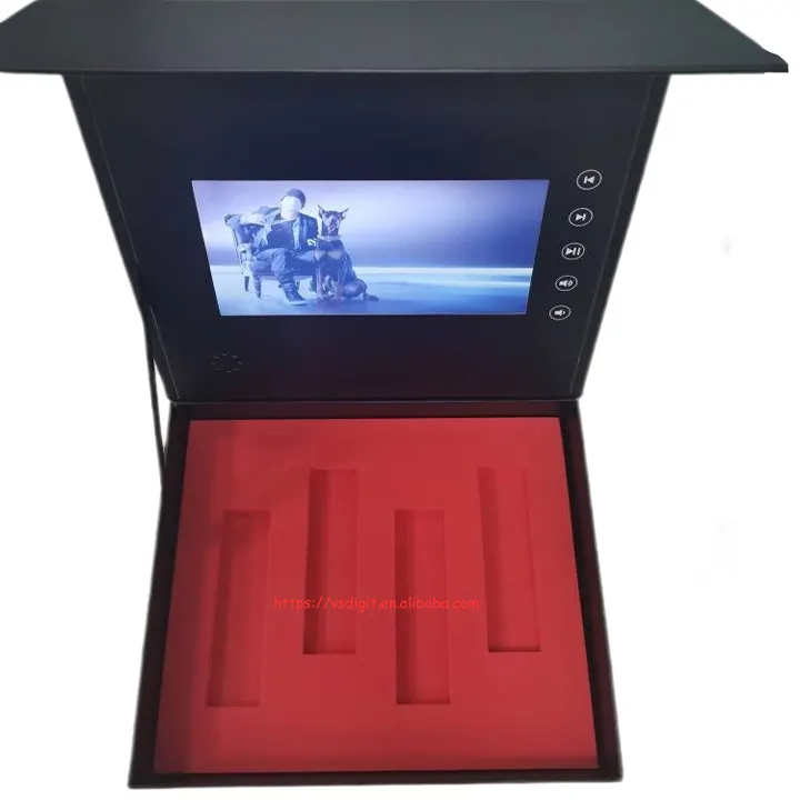 Scatola personalizzata per la stampa di dimensioni della scatola schermo LCD scatola regalo Video LCD per la commercializzazione
