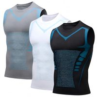 Débardeur de sudation amincissant et sculptant pour hommes, à séchage rapide, avec contrôle du ventre et compression