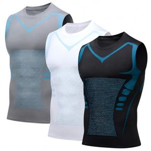 Chaleco Moldeador de Cintura de Secado Rápido <span class=keywords><strong>para</strong></span> Hombre, Camiseta sin Mangas con Control de Abdomen, Compresión y Adelgazamiento, Prenda Moldeadora <span class=keywords><strong>para</strong></span> Hombre - Product Image 1