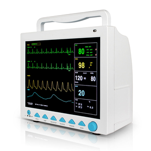 Veterinär-Multi parameter monitor EKG RESP SpO2 PR NIBP Zweikanal-TEMP-Ton-und Licht alarm - Product Image 4