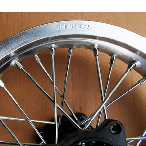 Llanta Trasera de Aleación de Aluminio para <span class=keywords><strong>Pit</strong></span> <span class=keywords><strong>Bike</strong></span> con Buje Estilo C de <span class=keywords><strong>12</strong></span> <span class=keywords><strong>Pulgadas</strong></span> J1.85x12, Eje de 15mm/12mm para Kayo, BSE, Xmoto, Apollo, CRF, KLX, TTR - Product Image 5