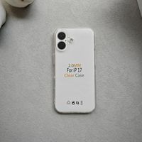 Coque de téléphone en TPU souple liquide 2.0MM haute transparence antichoc pour iPhone 17 Pro Max Air Plus 1000 modèles