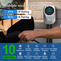 Cargador de Vehículos Eléctricos de 7kW, 11kW, 22kW, Tipo 1, Tipo 2, J1772, NACS, GBT, Inteligente, OCPP, DLB, WiFi, IP65, Resistente al Agua, OEM, Venta al Por Mayor de Fábrica