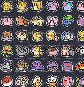 YQ Wholesale Charm Custom Evolving Cute Anime Little Elf Fridge Magnet Sticker Bulk Pokemoned 151 Q Version Display Party Favor - Product Image 4