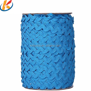 Cinta de Jacquard 100% Poliéster con Diseño de Zig Zag de 8mm, Ribete de Encaje Suave para Vestidos y Bolsos, Disponible <span class=keywords><strong>en</strong></span> 31 Colores y 5mm de Ancho - Product Image 6