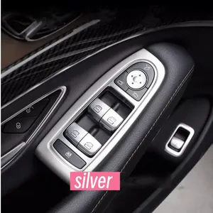 Interruttore per alzacristalli portiera <span class=keywords><strong>auto</strong></span> adesivo decorativo per Mercedes-Benz classe S W222 accessori interni 2014 2021 - Product Image 5