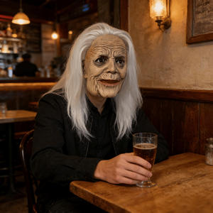 Masques d'Halloween effrayants pour femmes âgées et masques de médecin de la peste, en latex, pour Halloween et Noël - Product Image 3