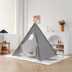 Tenda da <span class=keywords><strong>Campeggio</strong></span> per Bambini a Forma di Tipi Indiano, in Cotone e Canapa, per 1-2 Persone, Quattro Stagioni, Ideale per Picnic - Product Image 4
