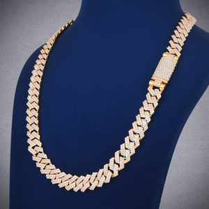 Cadena Cubana de Plata de Ley 925 de 14 mm con Diamantes VVS, Collar de Lujo para Boda, Estilo Hip Hop, Joyería para Hombre, Regalo - Product Image 5