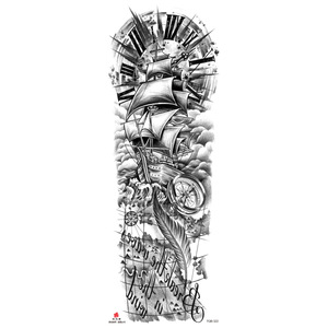 Tatuaje Temporal <span class=keywords><strong>de</strong></span> Gran Tamaño con Diseño <span class=keywords><strong>de</strong></span> Flor India <span class=keywords><strong>para</strong></span> <span class=keywords><strong>Brazo</strong></span> Completo, Adhesivo <span class=keywords><strong>de</strong></span> Transferencia al Agua, Papel Ecológico Resistente al Agua <span class=keywords><strong>para</strong></span> Hombres y Mujeres - Product Image 4