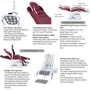 Unit Kursi Gigi Fungsional Lengkap Tipe Baru Peralatan Gigi Mobile Sumber Tenaga Listrik Bahan Baja Harga Terbaik - Product Image 3