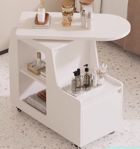 Chariot de rangement mobile pour salon de beauté, idéal pour les soins de la peau et le rangement des cils, chariot à outils cosmétiques à pousser à la main - Product Image 1