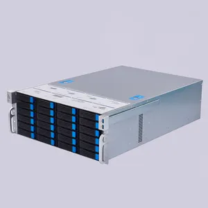 IPFS 24 Bay Nas Server Case For Network Storage Hotswappable 19 Inch Industrial 4u Pc Chassis With 3.5" HDD