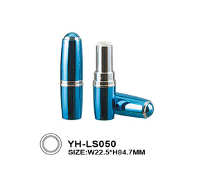 Tube de rouge à lèvres en plastique ABS brillant avec anneau argenté, finition dorée, impression sérigraphique, marquage à chaud, étiquette privée, tube de rouge à lèvres vide - Product Image 2