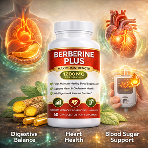 Kapsul Berberine Plus 1200mg Suplemen Pendukung Metabolisme Label Pribadi Pendukung Gula Darah dan Kolesterol - Product Image 3