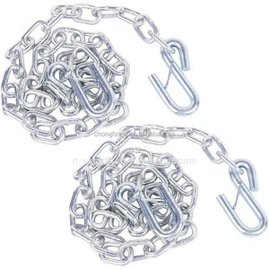 Chaîne de liaison soudée en alliage 3/16" 1/4" 5/16" norme américaine G70, chaîne de transport, chaîne de sécurité pour <span class=keywords><strong>attelage</strong></span> de <span class=keywords><strong>remorque</strong></span> avec crochet en S - Product Image 5