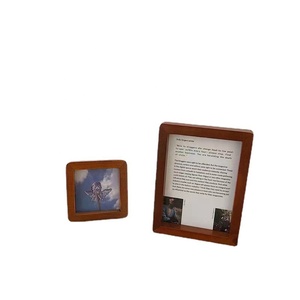 Bán buôn A4 A5 <span class=keywords><strong>A6</strong></span> A7 nhỏ nhỏ cổ điển nâu vuông hình chữ nhật bằng gỗ thời trang UV in khung ảnh - Product Image 1