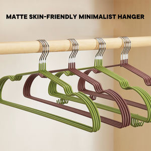 Cintre en plastique multifonction de haute qualité, cintre à linge premium avec crochet en métal, cintre en plastique antidérapant, utilisation dans la garde-robe - Product Image 2