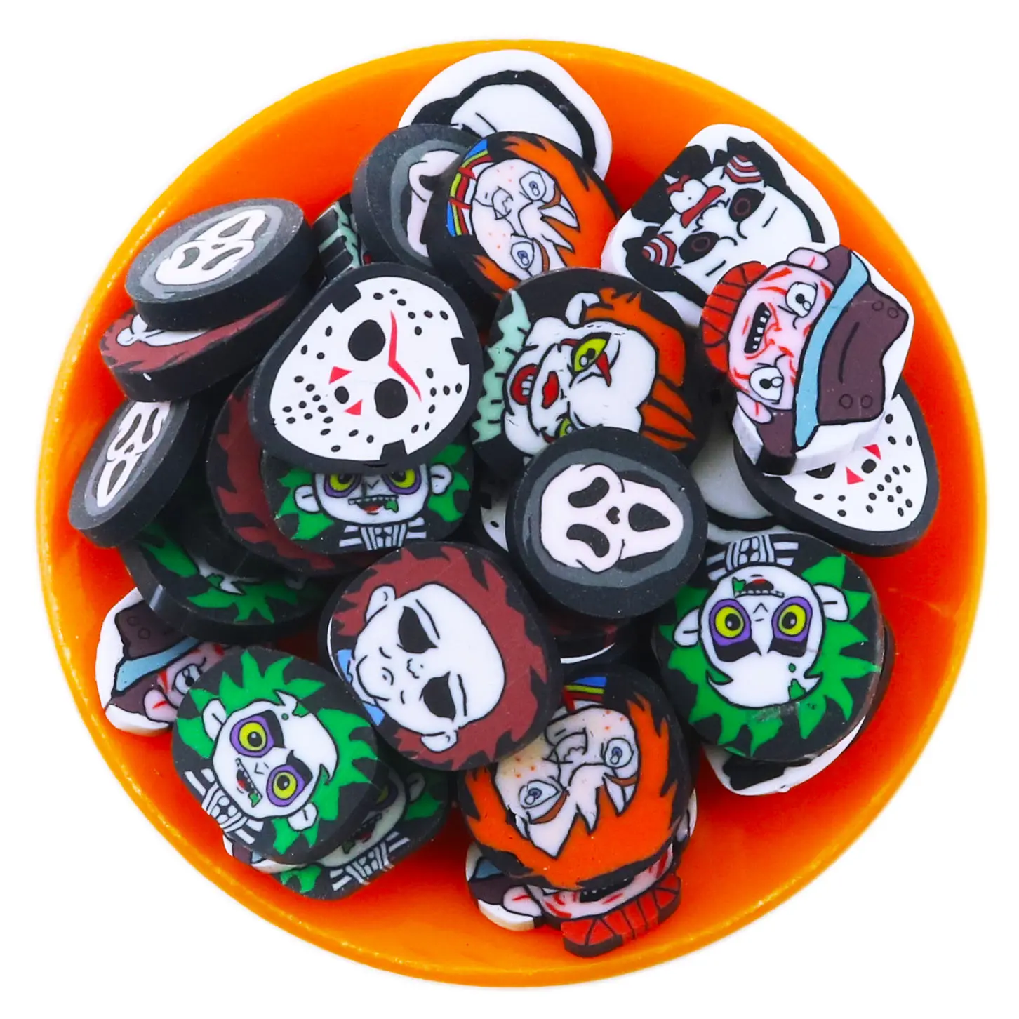 1KG/BAG Halloween Character DIY Tiny Miniature Bulk Polymer Clay Slices Sprinkles For Slime Resin Crafts Nail Art Tumbblers