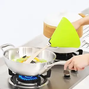 Spatula Memasak Peralatan Dapur Anti Percikan Minyak, Penutup Pelindung Anti Bakar Kayu