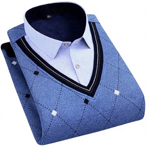 Nuova Maglia Calda Autunno Inverno 2025 all'Ingrosso con Interno in <span class=keywords><strong>Pile</strong></span> Spesso Maglione da <span class=keywords><strong>Uomo</strong></span> Casual Ampio a Maniche Lunghe - Product Image 1