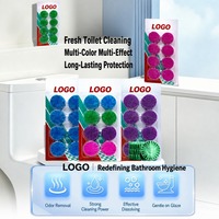 Tablettes nettoyantes jetables pour toilettes, antibactériennes, à chasse automatique, parfum pin, désodorisantes et décontaminantes