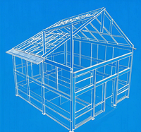 Structure métallique préfabriquée moderne grange économique hangar à vaches bâtiment de ferme équestre pour moutons, chèvres et bovins pour atelier