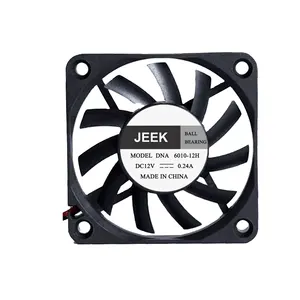 Dc 5V 12V Sin escobillas Flujo axial Thin Square 60mm Pc Case Fan 60x60x10 Refrigeración