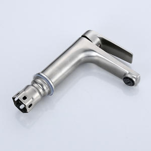 2025 Sanitary Bathroom Single-Hole <strong>Basin</strong> Faucet Deck Mounted Stainless Steel Water Mixer Hot Cold Hand <strong>Wash</strong> Tap Ceramic <strong>Valve</strong> - Product Image 3