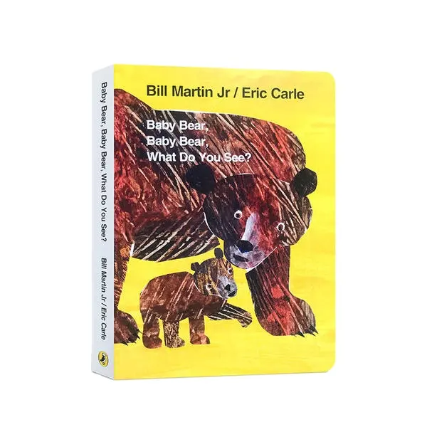 Libro infantil de Eric Carle Baby Bear ¿Qué ves? Tablero libro