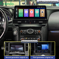 Radio Mobil Multimedia Krando 12.3" untuk Infiniti FX FX35 FX37 FX50 2009-2016 QX70 Layar Sentuh Android Radio Mobil Wireless Carplay