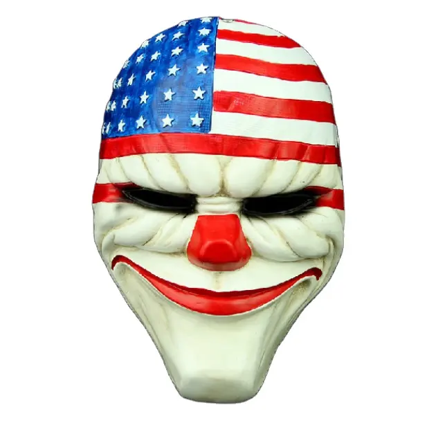 Payday maske Joker Payday2 parti maskeleri Heist Dallas/kurt/zincirler/hoxton parti Cosplay cadılar bayramı korku maskeli balo maskesi
